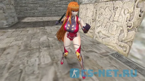 Персонаж Камимура Маика (Kamimura Maika) из игры "Taimanin" для CS 1.6 (вид спереди)