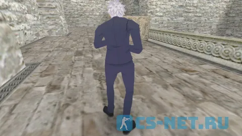 Модель персонажа «Satoru Gojou (Сатору Годзё)» из аниме "Магическая битва" для CS 1.6 (вид сзади)