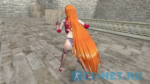 Персонаж Камимура Маика (Kamimura Maika) из игры "Taimanin" для CS 1.6 (вид сзади)