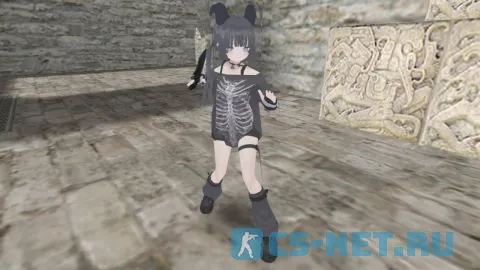 Модель «Munkki (Мункки)» из игры "VRChat" для CS 1.6 (вид спереди)