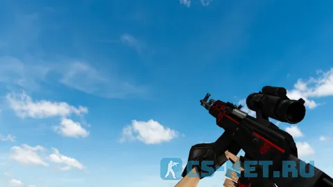 Модель «AK74 | Красная линия» для CS 1.6 (скрин 2)