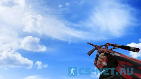 Модель «AUG Красный камуфляж» для CS 1.6 (скрин 2)