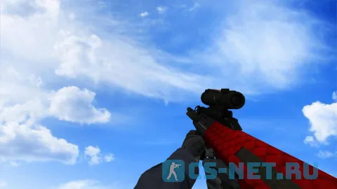 Модель «AUG Красный и опасный» для CS 1.6