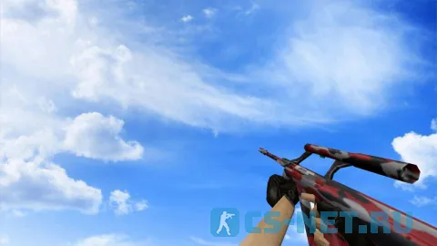 Модель «AUG Красный камуфляж» для CS 1.6
