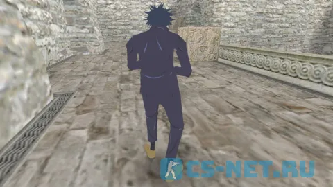 Модель персонажа «Megumi Fushiguro (Мэгуми Фусигуро)» из аниме "Магическая битва" для CS 1.6 (вид сзади)