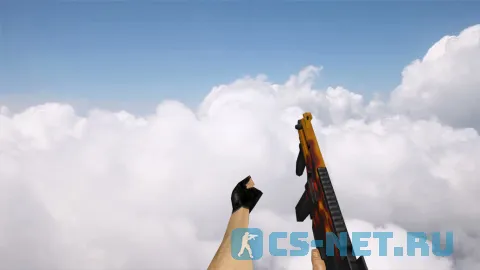 Модель «Default UMP-45 | Пламя» для CS 1.6 (скрин 3)