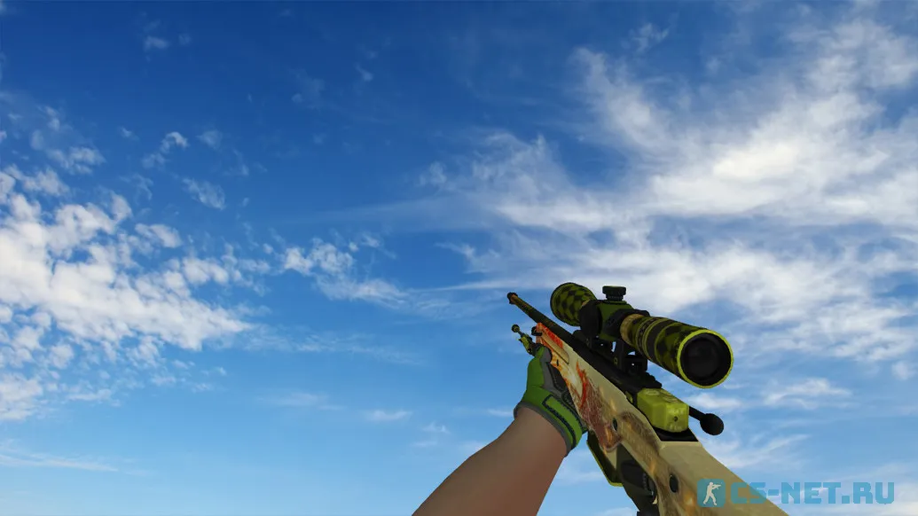 Пак моделей оружия «Specialist Gloves Emerald Web Pack» для CS 1.6 (AWP)