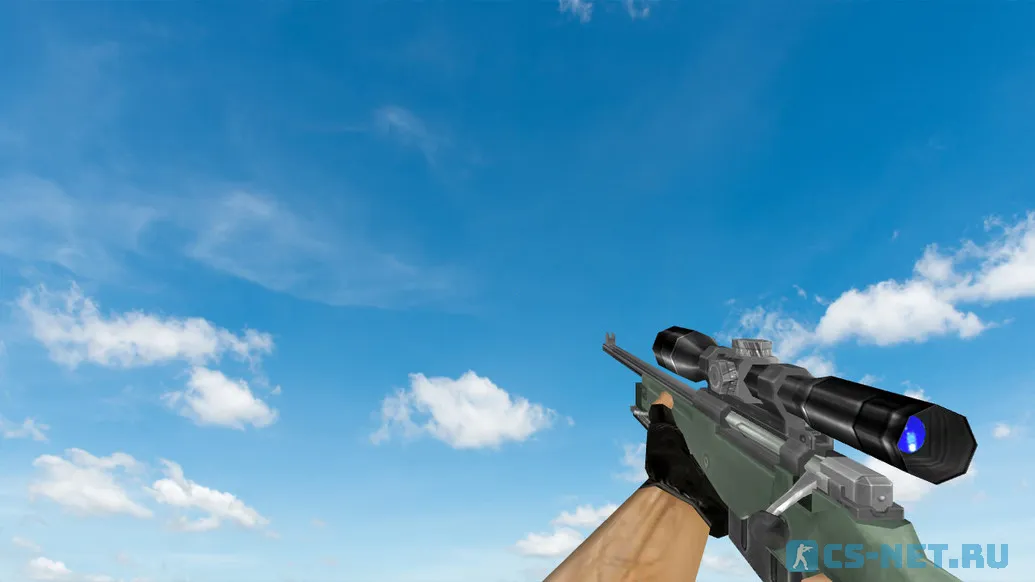 Пак моделей оружия «Default Weapons Chromed» для CS 1.6 (AWP)