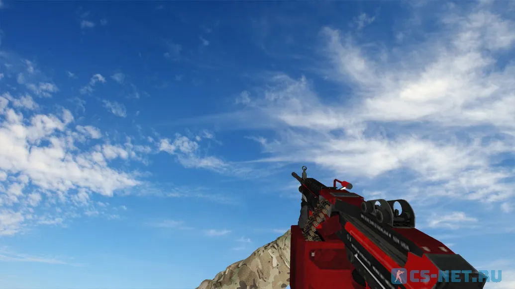 Пак моделей оружия «Specialist Gloves Crimson Kimono Pack» для CS 1.6 (M249)