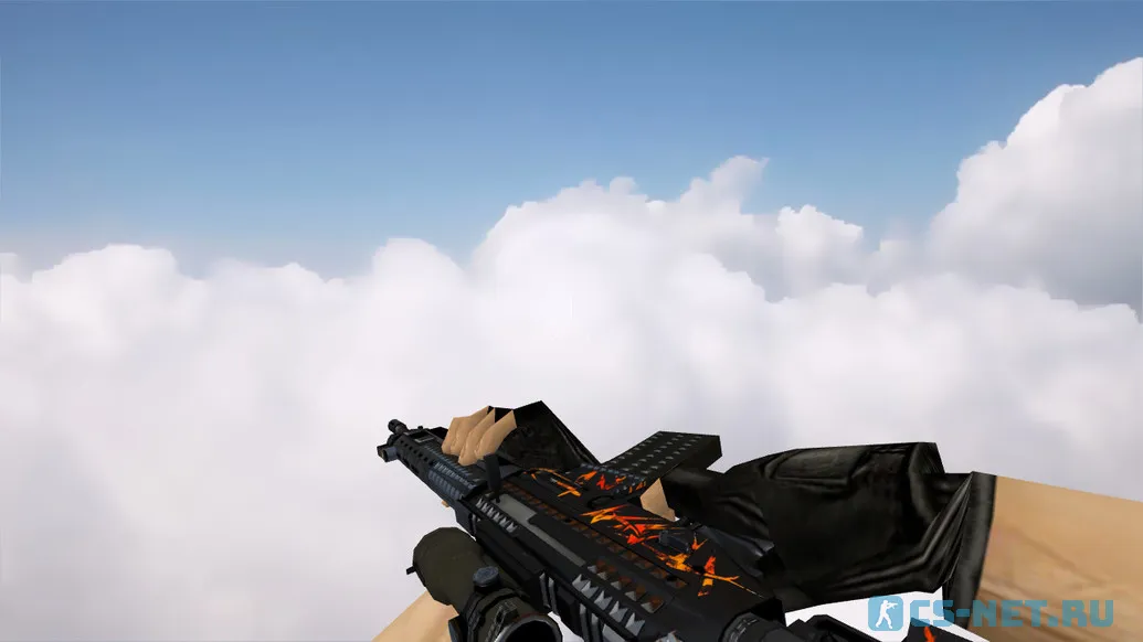 Модель «SG 553 | Тяжёлый метал (Heavy Metal)» для CS 1.6 (скрин 2)