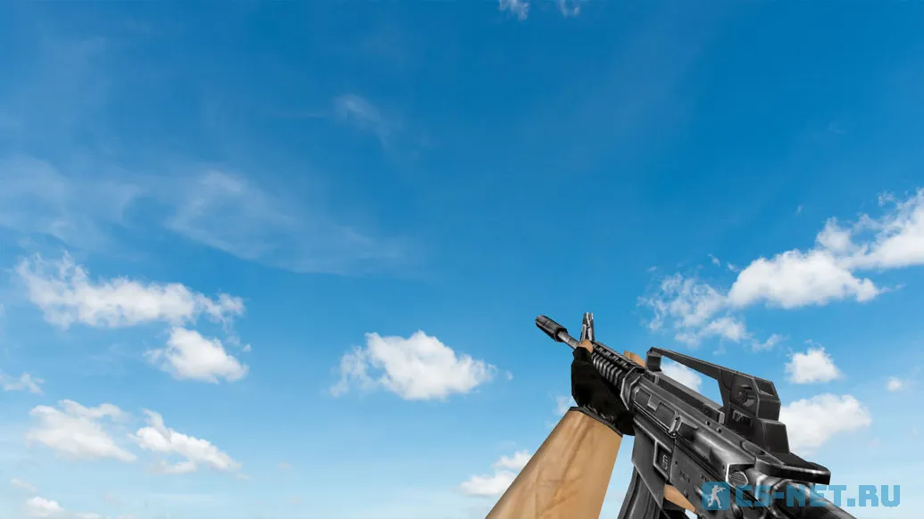 Пак моделей оружия «Default Weapons Chromed» для CS 1.6 (M4A1)