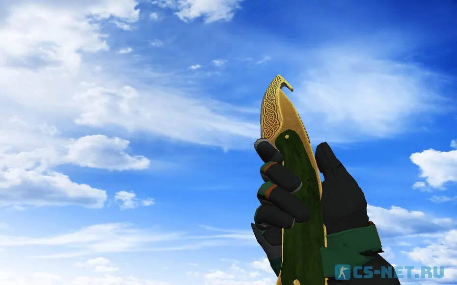 Пак с Мотоциклетными перчатками Черепаха для CS 1.6 (Gut knife)