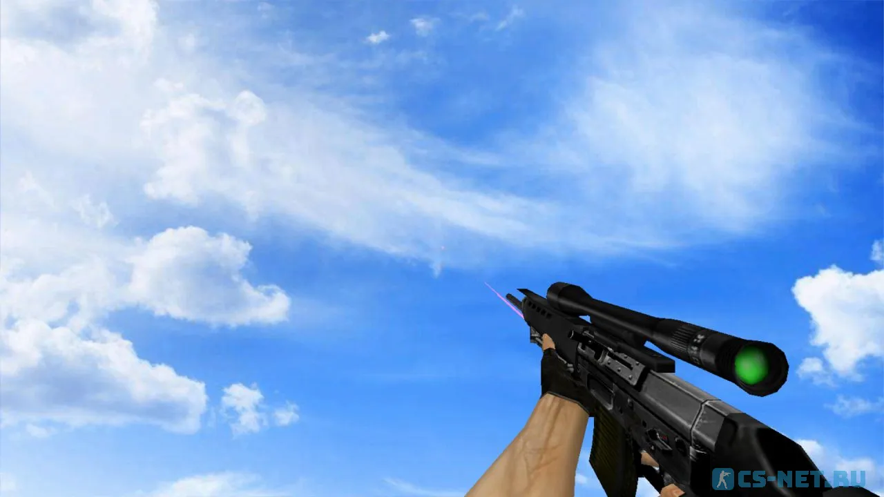 Модель «SG550 с лазерным прицелом» для CS 1.6