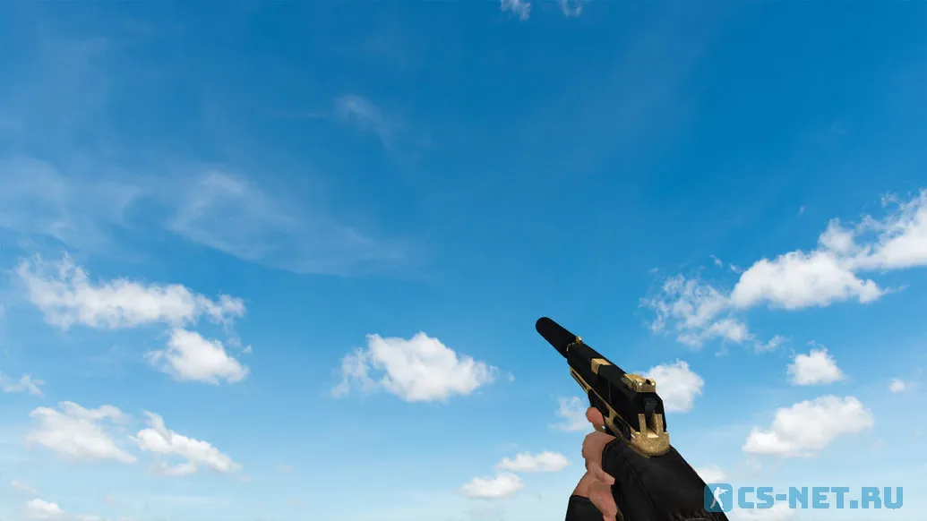 Пак моделей оружия «Golden Weapon Pack» для CS 1.6 (USP)