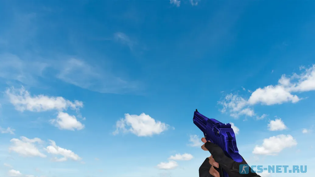 Пак моделей оружия «Blue Weapons With Tattoo» для CS 1.6 (Deagle)