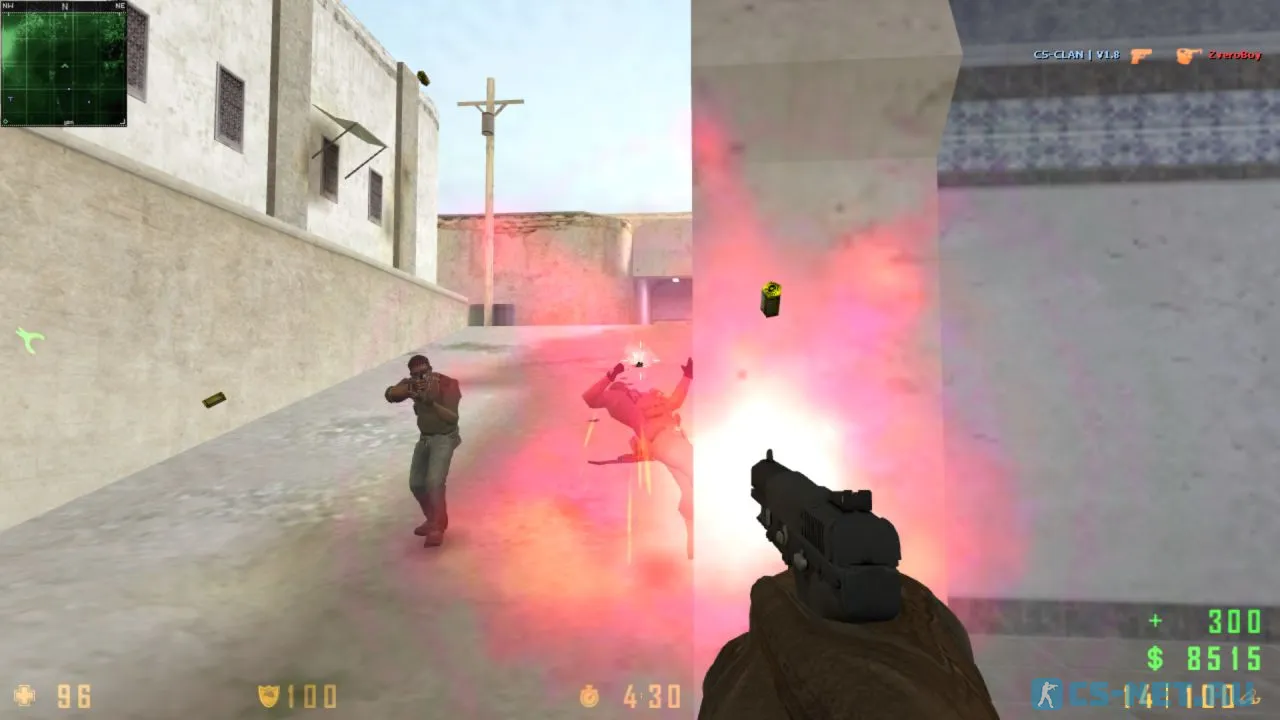 Counter-Strike 1.8 со скинами из CS:GO (Файв Севен)