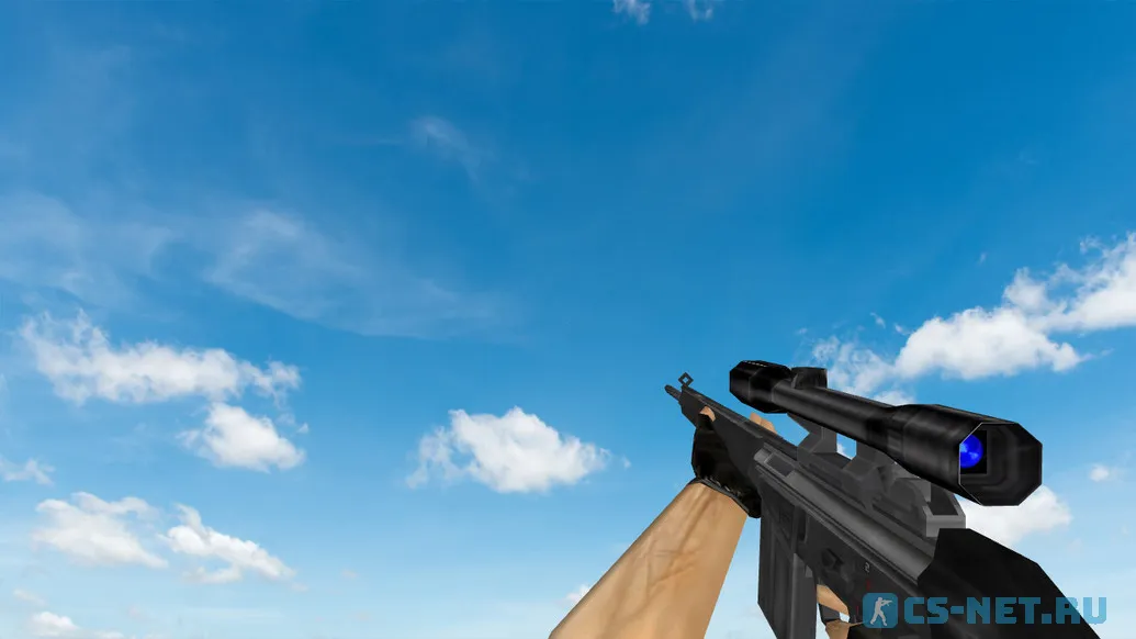 Пак моделей оружия «Default Weapons Chromed» для CS 1.6 (G3SG1)