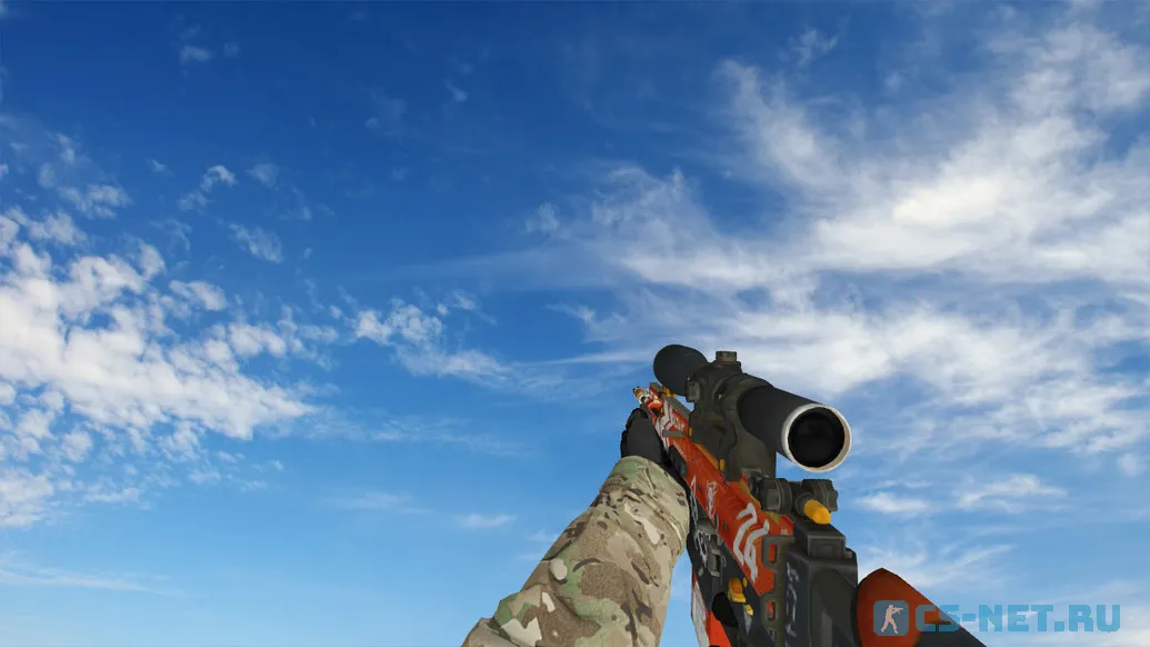 Пак моделей оружия «Specialist Gloves Crimson Kimono Pack» для CS 1.6 (SG-550)