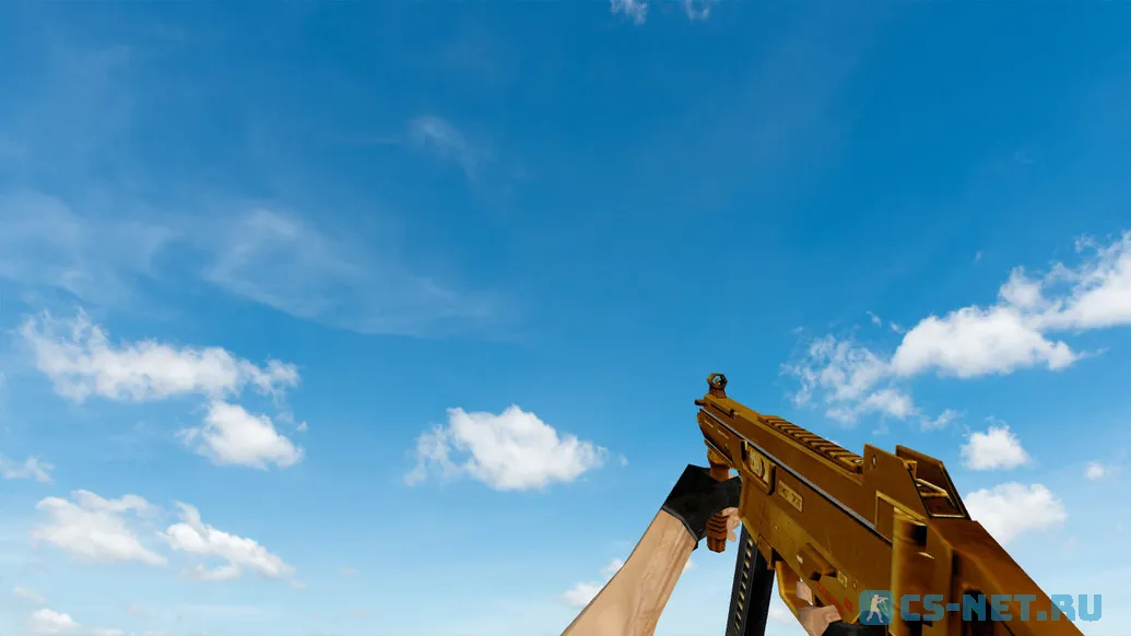 Пак моделей оружия «Gold Weapons Pack V3» для CS 1.6 (UMP)