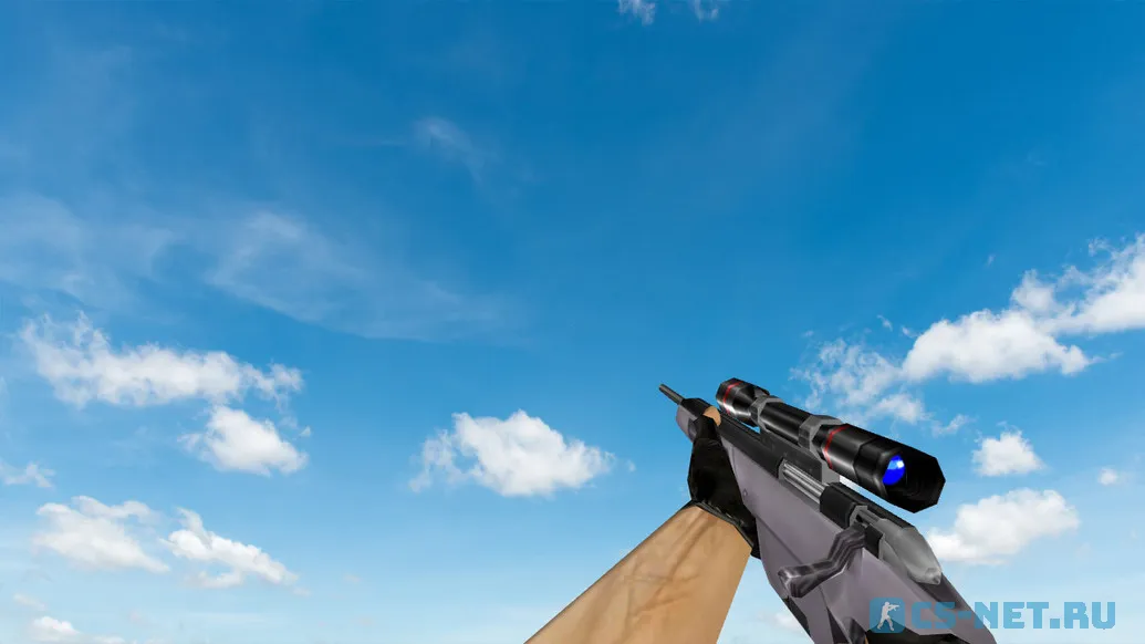 Пак моделей оружия «Default Weapons Chromed» для CS 1.6 (Scout)