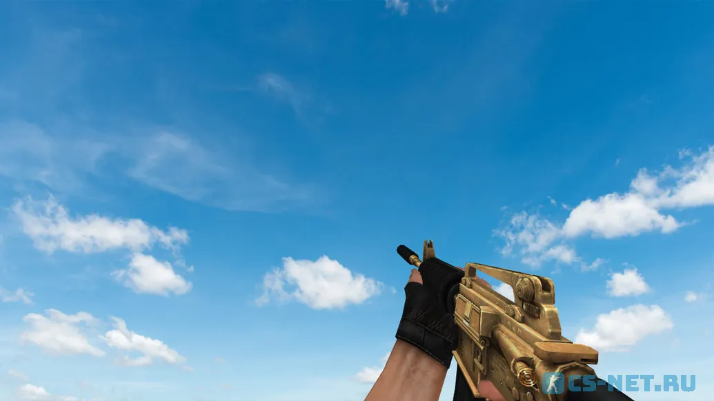 Пак моделей оружия «Golden Weapon Pack» для CS 1.6 (M4A1)
