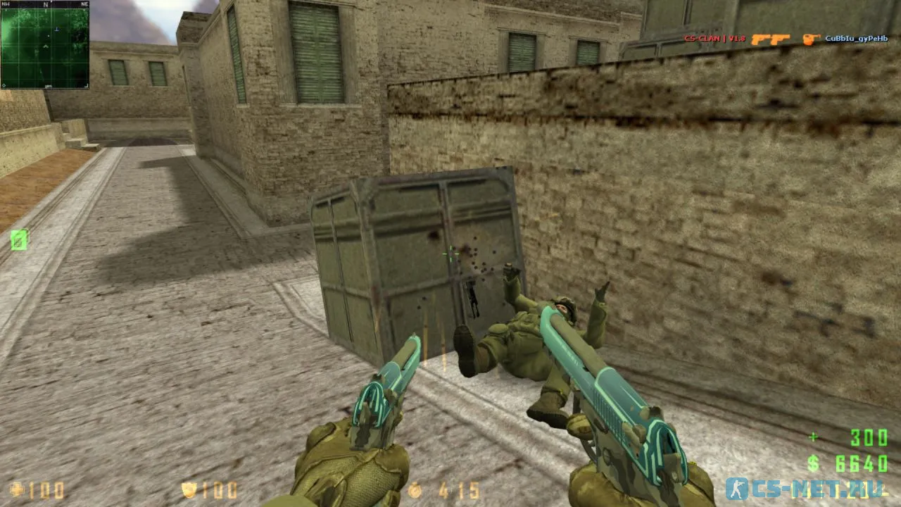 Counter-Strike 1.8 со скинами из CS:GO (dual elites)