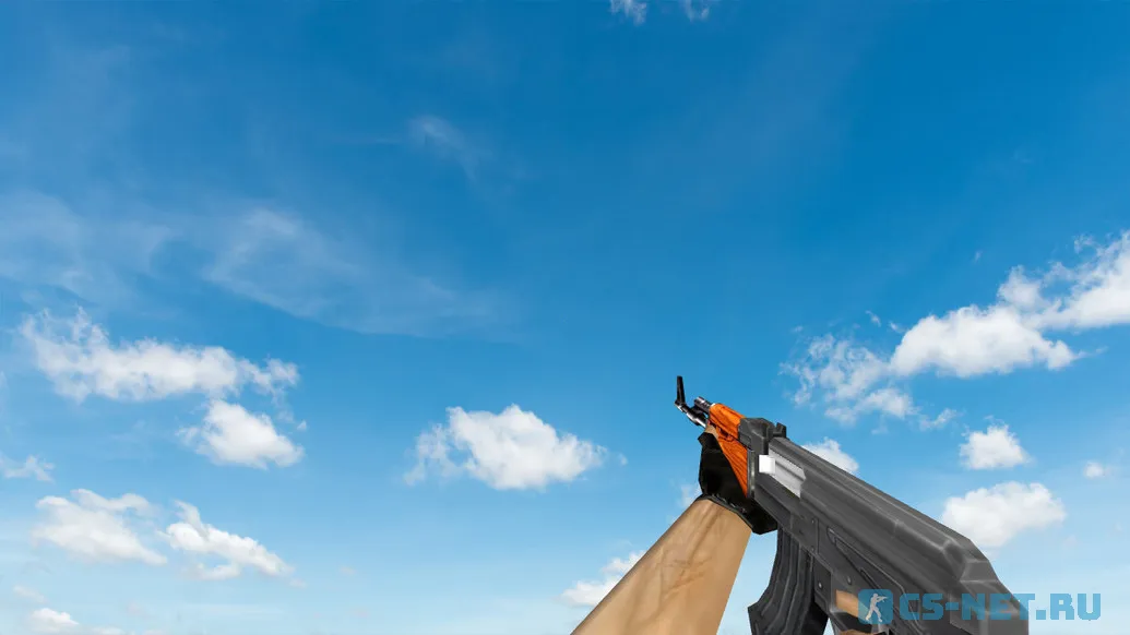 Пак моделей оружия «Default Weapons Chromed» для CS 1.6 (AK47)