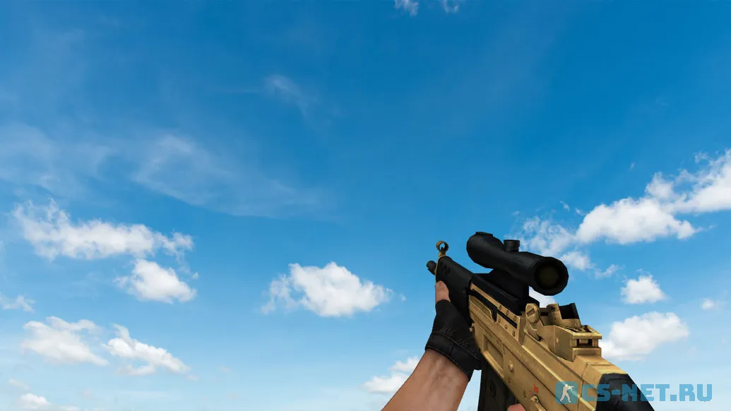 Пак моделей оружия «Golden Weapon Pack» для CS 1.6 (SG-552)