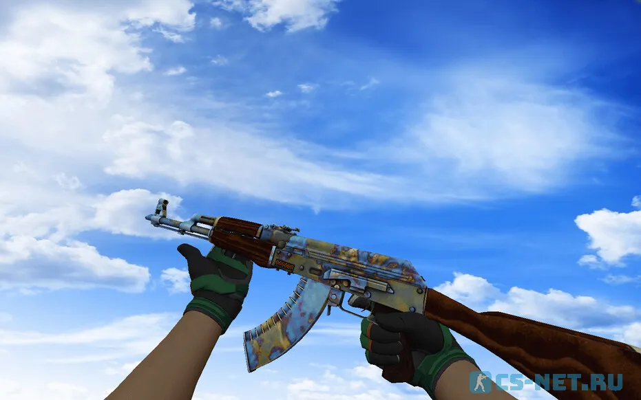 Пак с Мотоциклетными перчатками Черепаха для CS 1.6 (AK47)