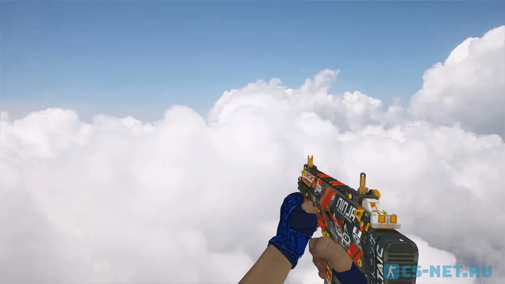 Пак моделей оружия «Hand Wraps Cobalt Skulls Pack» для CS 1.6 (MP7)