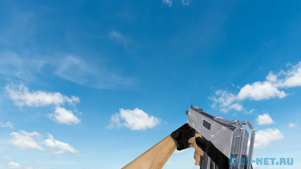 Пак моделей оружия «Default Weapons Chromed» для CS 1.6 (MAC10)