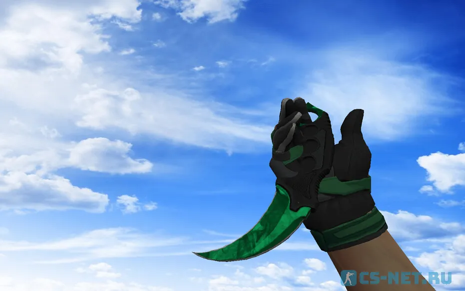 Пак с Мотоциклетными перчатками Черепаха для CS 1.6 (Karambit)