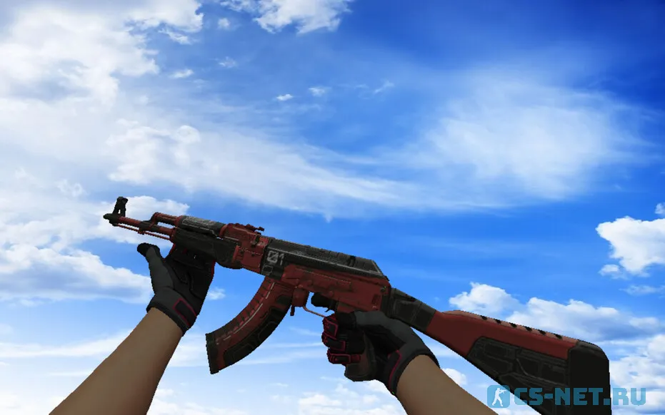 Пак моделей оружия «С перчатками Кровавое кимоно» для CS 1.6 (AK47)