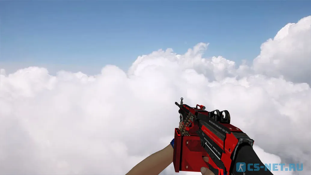 Пак моделей оружия «Hand Wraps Cobalt Skulls Pack» для CS 1.6 (m249)