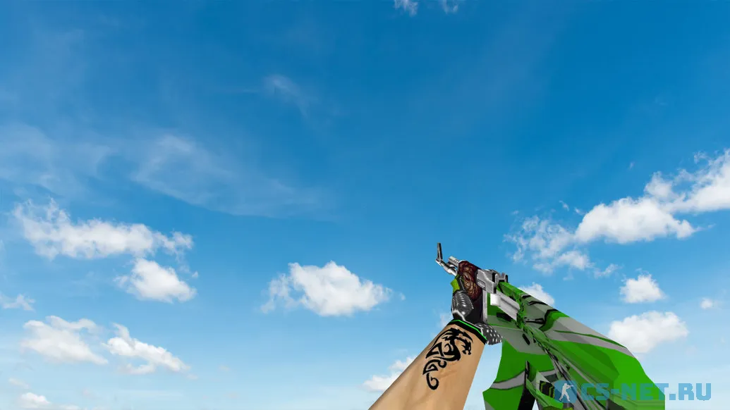 Пак моделей оружия «Green Bump Weapon Pack» для CS 1.6 (AK47)
