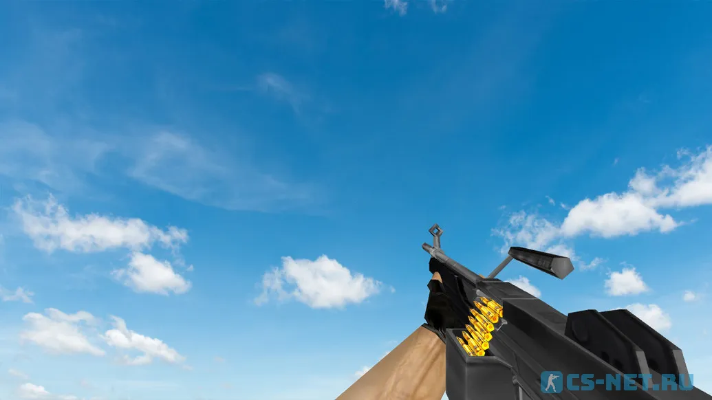 Пак моделей оружия «Default Weapons Chromed» для CS 1.6 (M249)