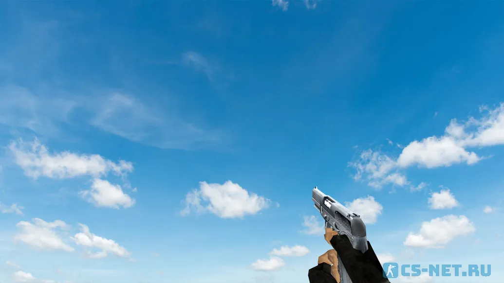 Пак моделей оружия «Default Weapons Chromed» для CS 1.6 (Five-Seven)