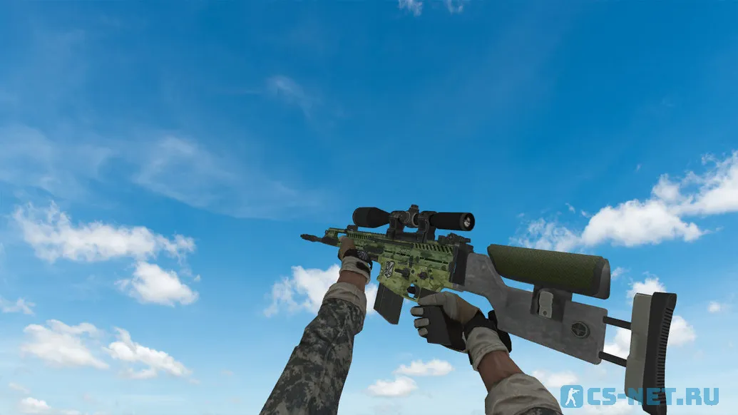 Пак моделей оружия «BasildoomHD» для CS 1.6 (SG-550)