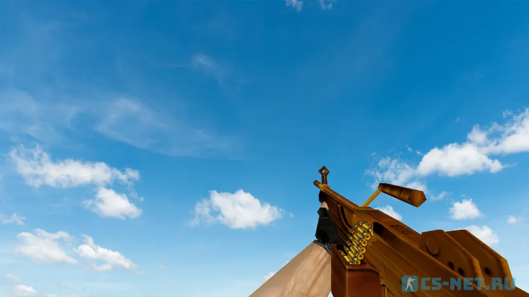 Пак моделей оружия «Gold Weapons Pack V3» для CS 1.6 (M249)