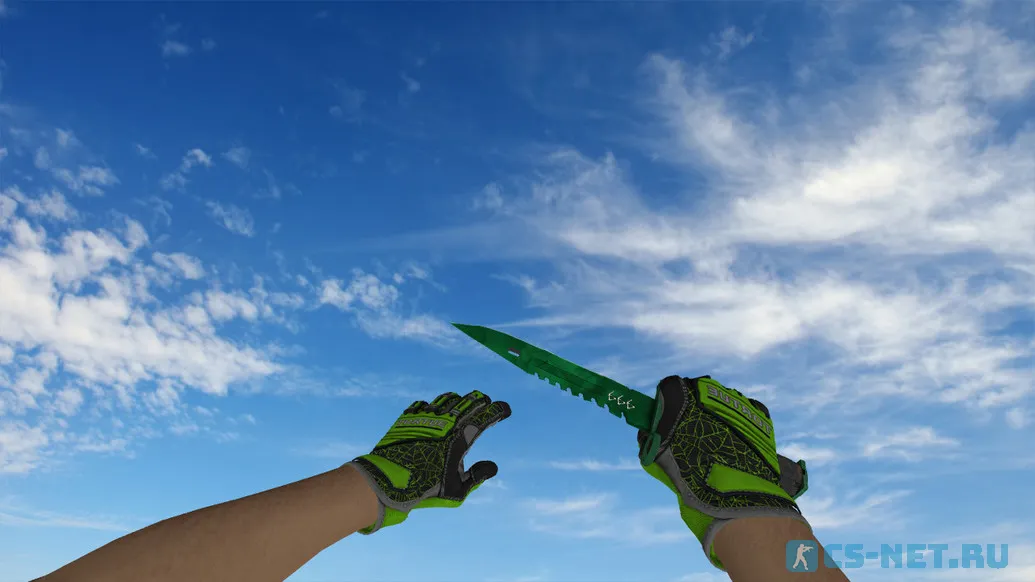 Пак моделей оружия «Specialist Gloves Emerald Web Pack» для CS 1.6 (knife)