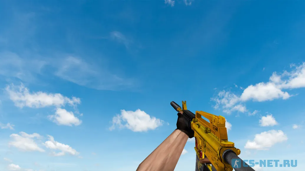 Пак моделей оружия «Gold Dragon Pack» для CS 1.6 (M4A1)