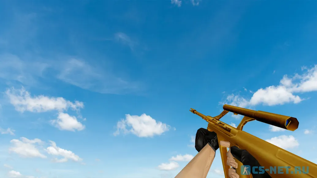 Пак моделей оружия «Gold Weapons Pack V3» для CS 1.6 (AUG)