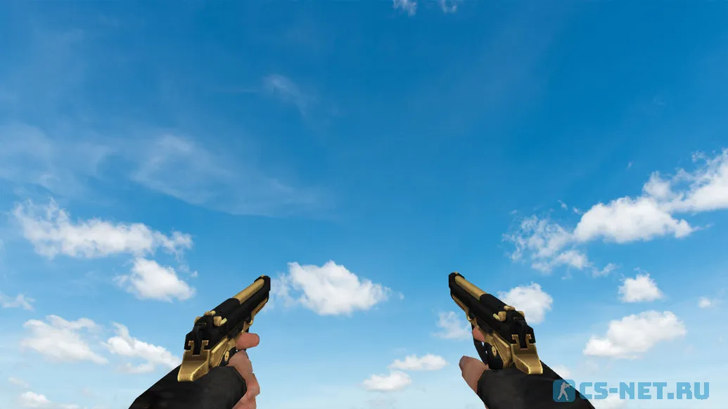 Пак моделей оружия «Golden Weapon Pack» для CS 1.6 (Dual Elites)