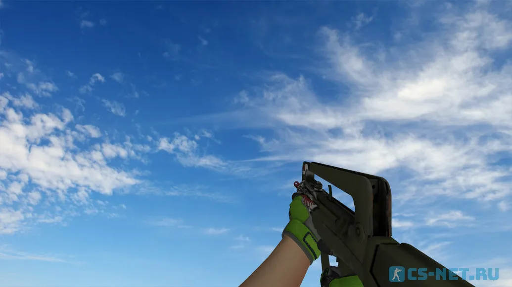 Пак моделей оружия «Specialist Gloves Emerald Web Pack» для CS 1.6 (Famas)