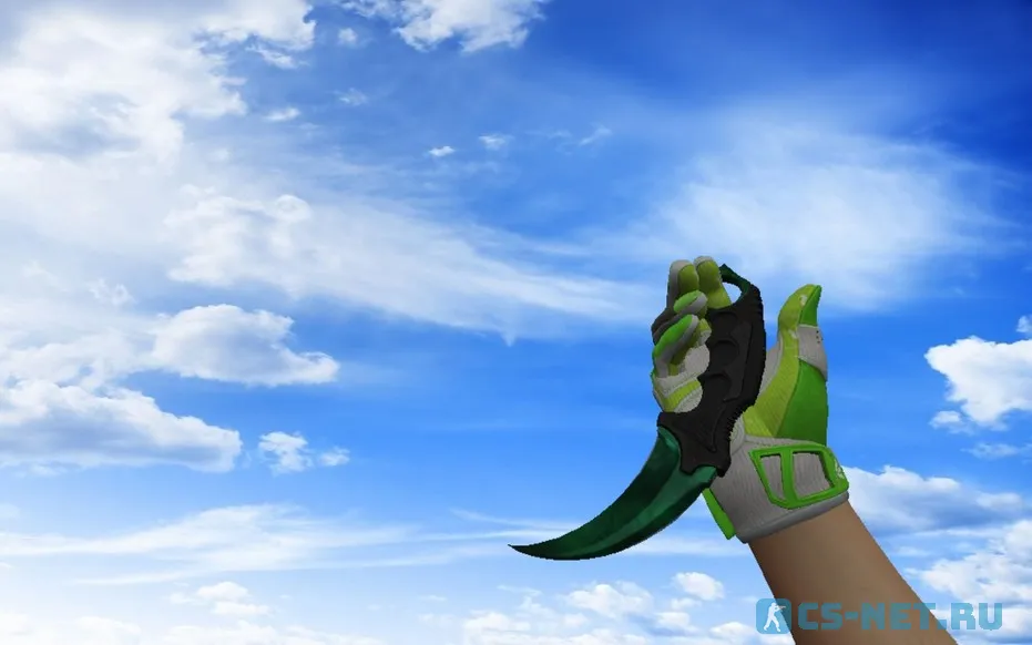 Пак оружия «Спортивные перчатки | Живая изгородь» для CS 1.6 (Karambit 3)