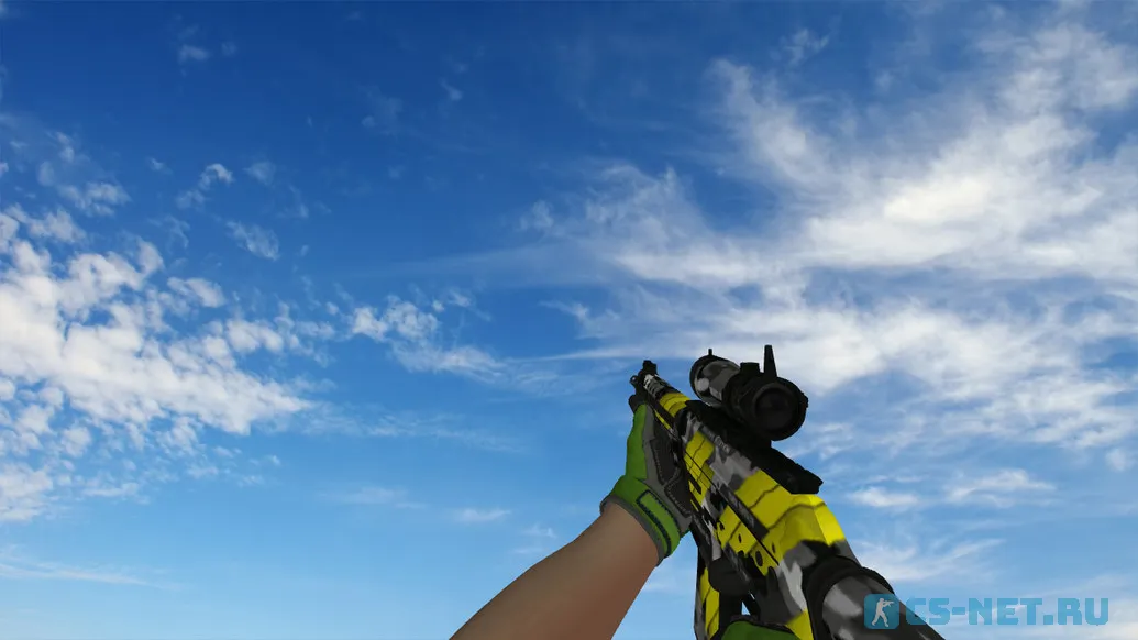 Пак моделей оружия «Specialist Gloves Emerald Web Pack» для CS 1.6 (SG-552)