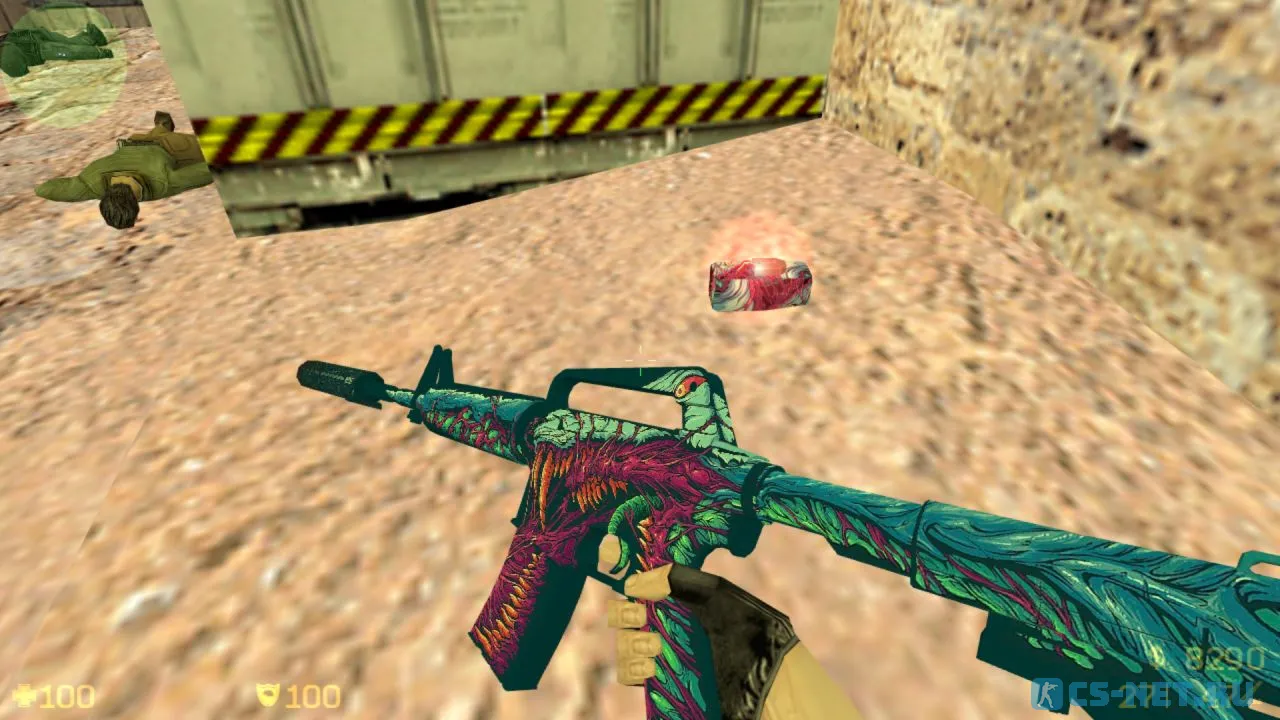 CS 1.6 Hyper Beast (скин м4а1 хайпер бист)