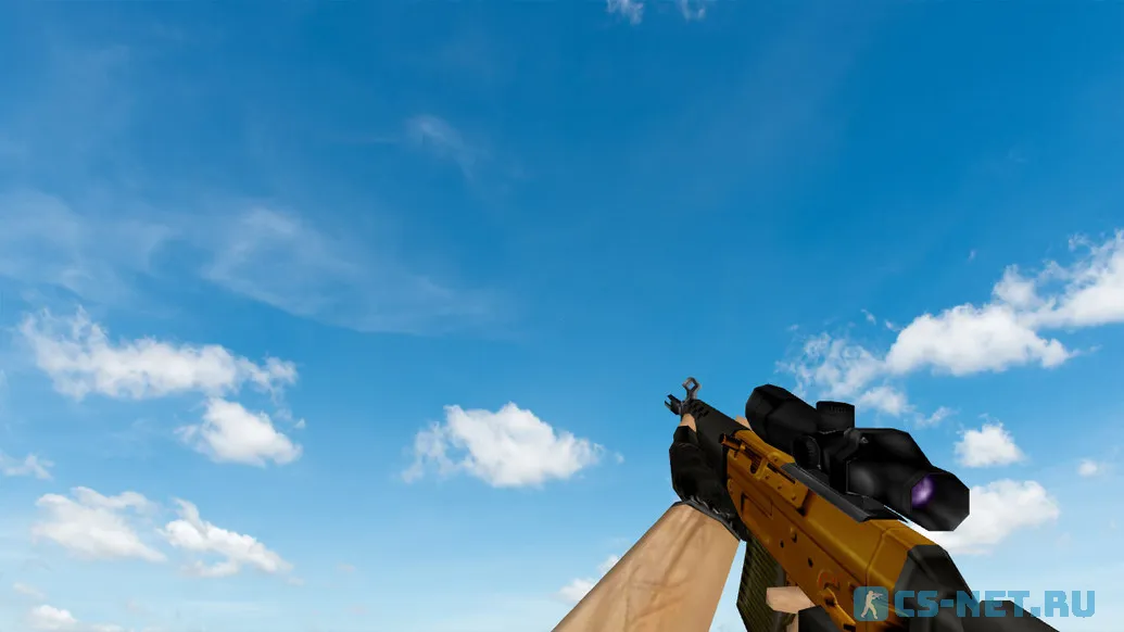 Пак моделей оружия «Gold Weapons Pack V3» для CS 1.6 (SG-552)