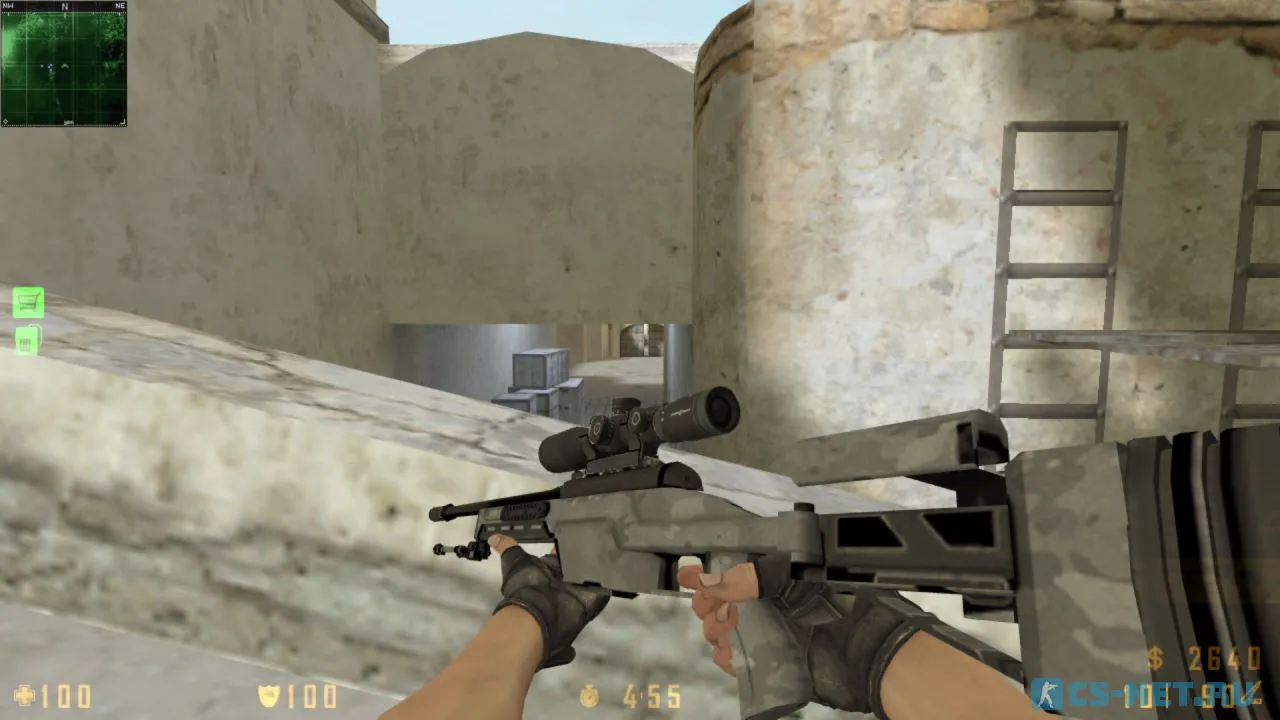 Counter-Strike 1.8 со скинами из CS:GO (Скаут)