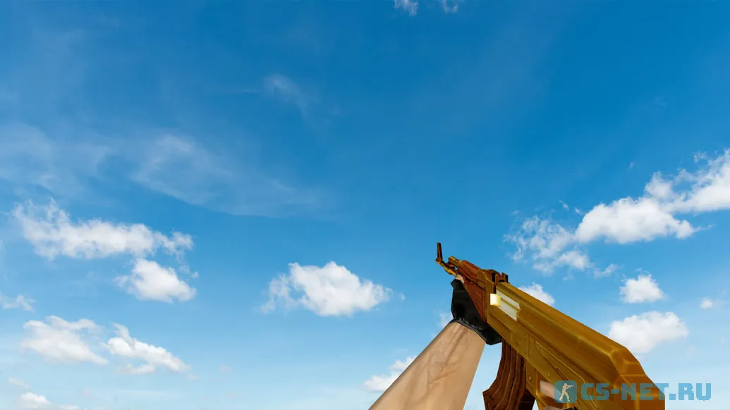 Пак моделей оружия «Gold Weapons Pack V3» для CS 1.6 (AK47)